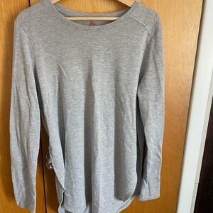 Gray Long Sleeve Top
